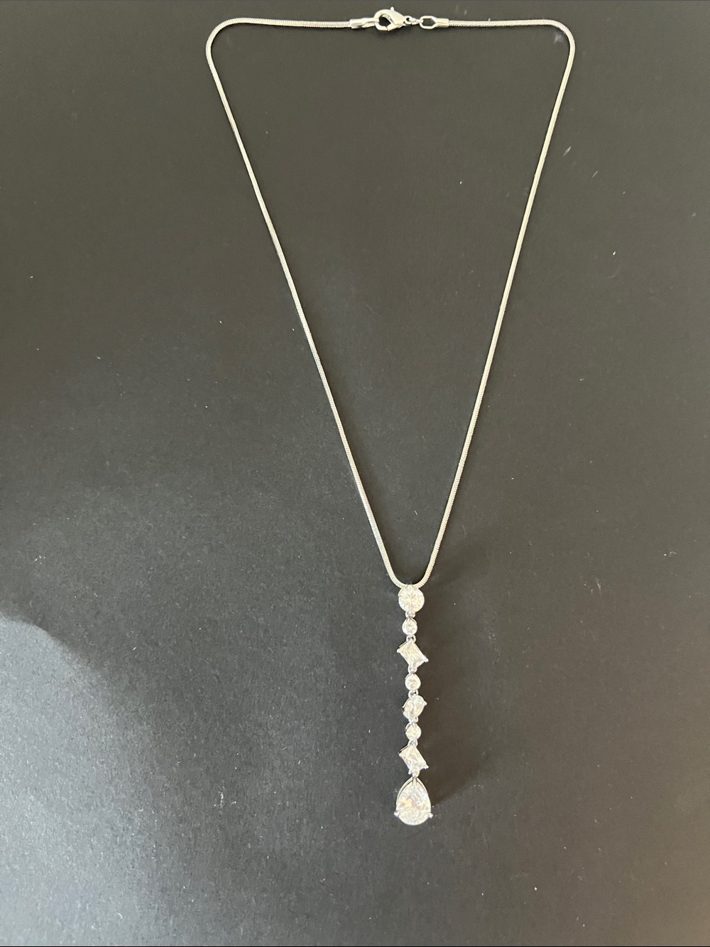 Silver Toned Fashion Journey Necklace